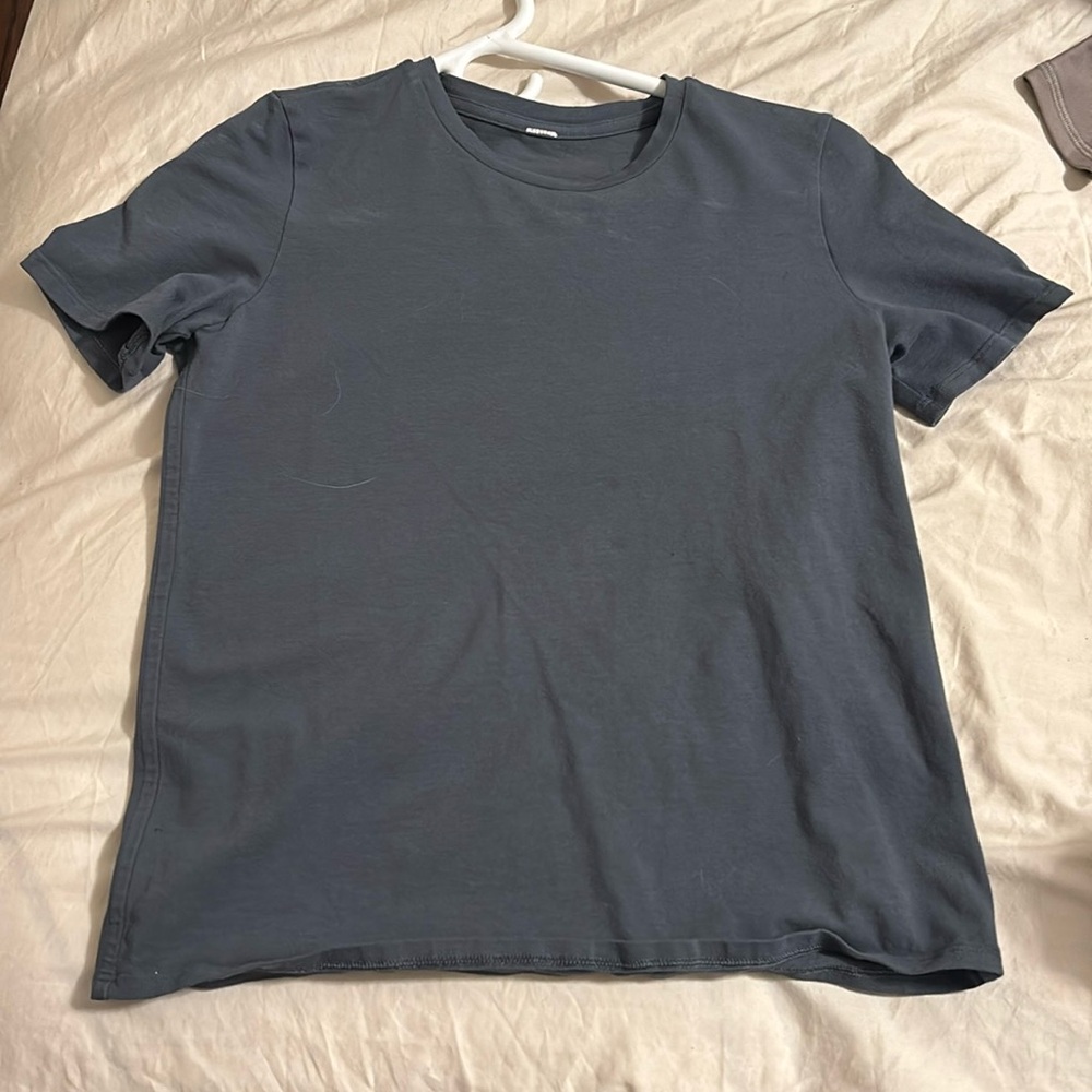 LULULEMON Organic Cotton Straight-Hem Crewneck T-Shirt

Color: Oil Grey